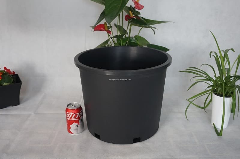 Round Black Plastic Nursery Pots_Gallon Pot_ Garden Pots